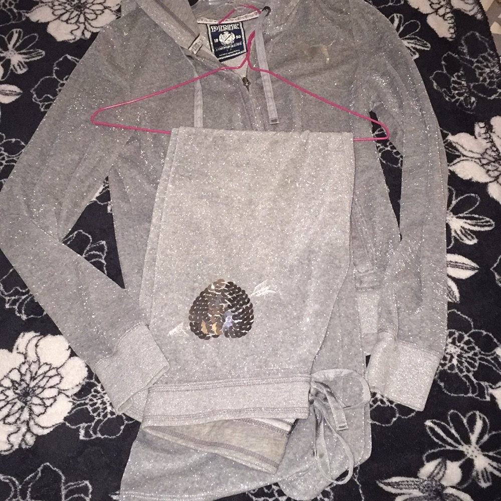 SOLD!! PINK VS Hoodie Lounge Suitπ¨π¨π¨SOLD - Picture 8 of 8